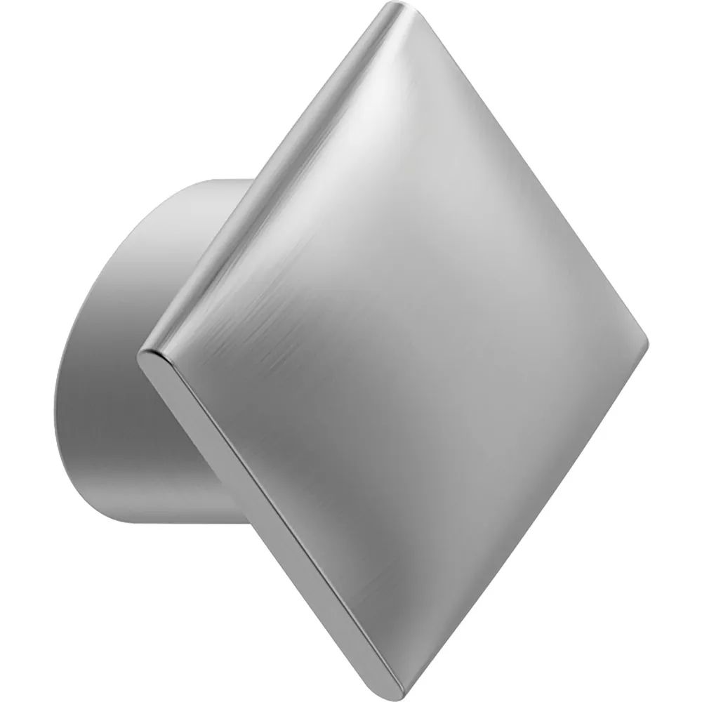 Furnipart Möbelknopf Flow Breite 30 mm, Höhe 30 mm, Zinkdruckguss, Edelstahl Effekt