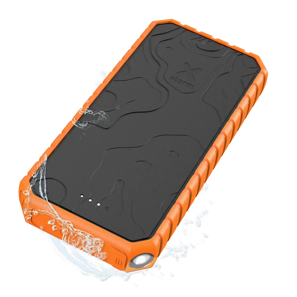 XTORM Extreme Powerbank 35W PD, 20.000 mAh, wasserdicht, eingebaute Taschenlampe