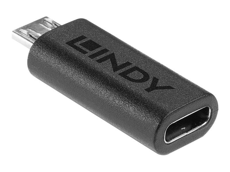 Lindy USB-Adapter - 24 pin USB-C (W) zu Micro-USB Type B (M)