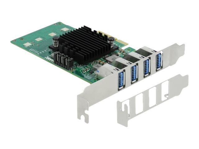 Delock PCI Express x4 Card to 4 x external USB 3.0 Quad Channel