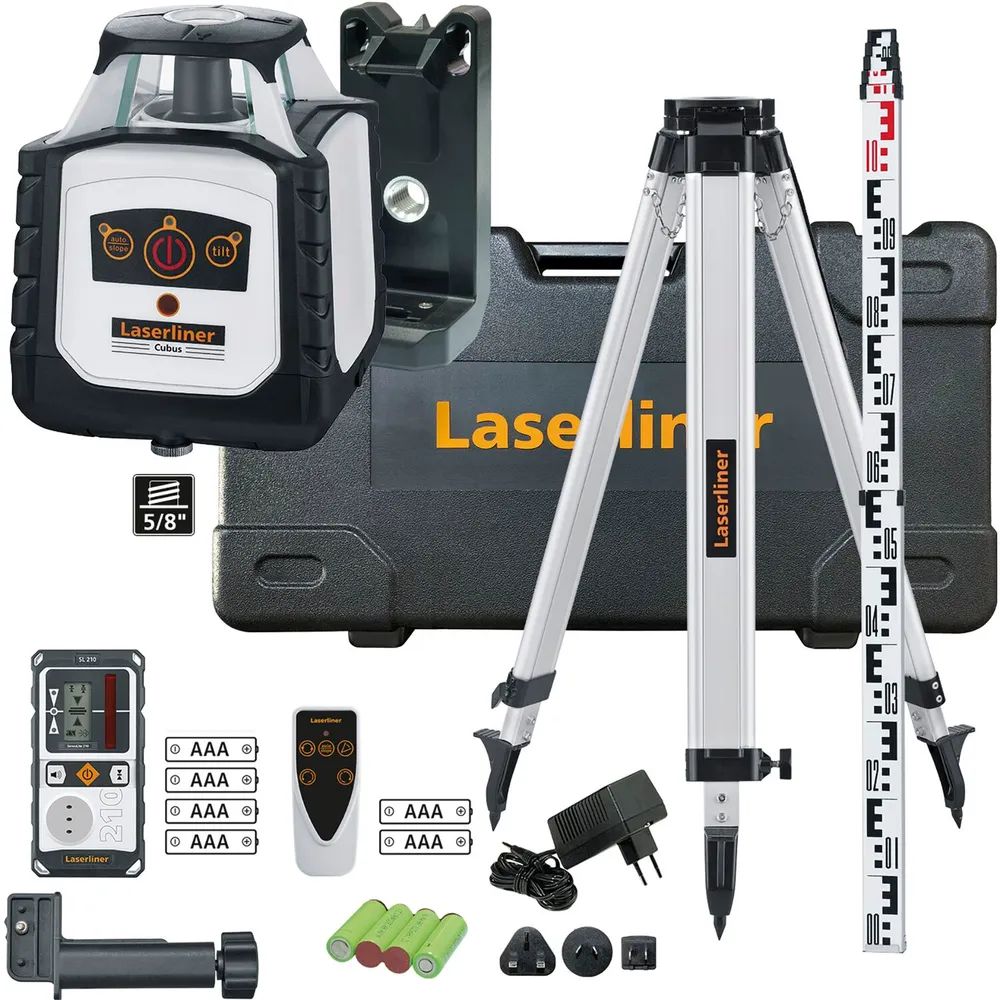 LASERLINER Rotationslaser Cubus 210S mit Stativ