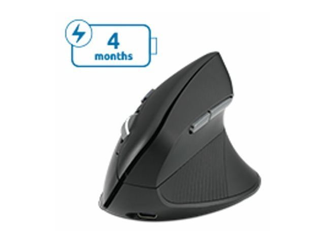 Kensington Pro Fit Ergo MY630 EQ - Maus - wiederaufladbar - ergonomisch - 5 Tasten - kabellos - 2.4 GHz, Bluetooth - kabelloser Empfänger (USB)