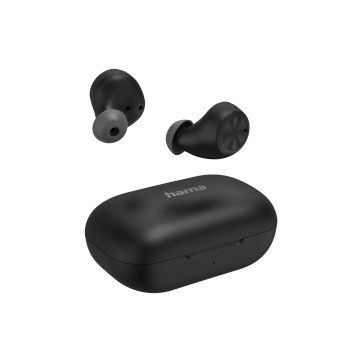 Hama Bluetooth®-Kopfhörer "Passion Chop", TWS, In-Ear, Wireless Charging, Schw.