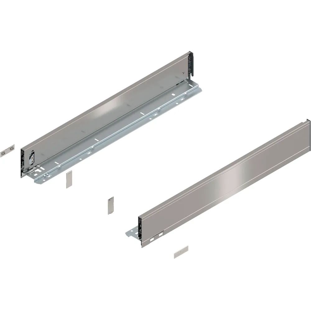 BLUM LEGRABOX pure Zarge Höhe M, NL 600, INOX (Anti-Fingerprint)