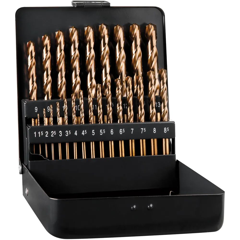 ALPEN Spiralbohrer-Kassette DIN338RN HSS Cobalt GRIP KM25 ø 1-13mm 25-teilig