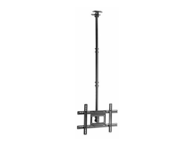 Manhattan Befestigungskit (Deckenplatte) - für Flachbildschirm - heavy-duty steel with powder coating - Schwarz - Bildschirmgröße: 94-203 cm (37"-80")