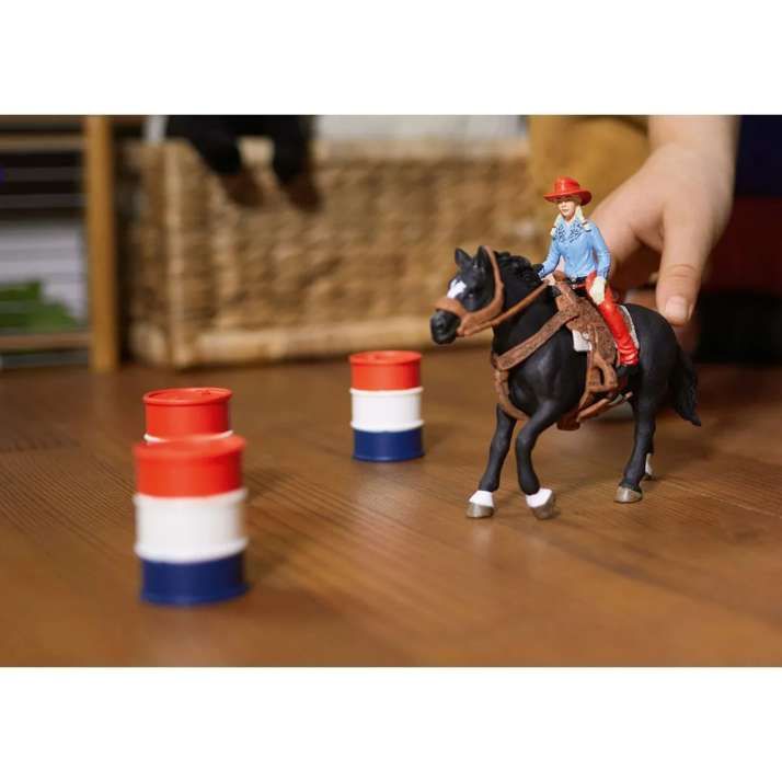 Schleich Barrel Racing mit Cowgirl