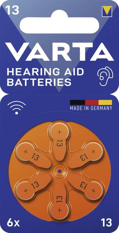 Varta 13 Hörgeräte Batterie 6-er Blister