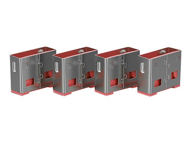 Lindy USB Port Blocker - USB-Portblocker - pink (Packung mit 4)