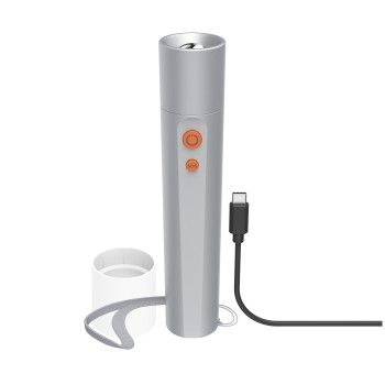 Hama LED-Taschenlampe "FL350-C", aufladbar, Aluminium, 4 Modi + SOS