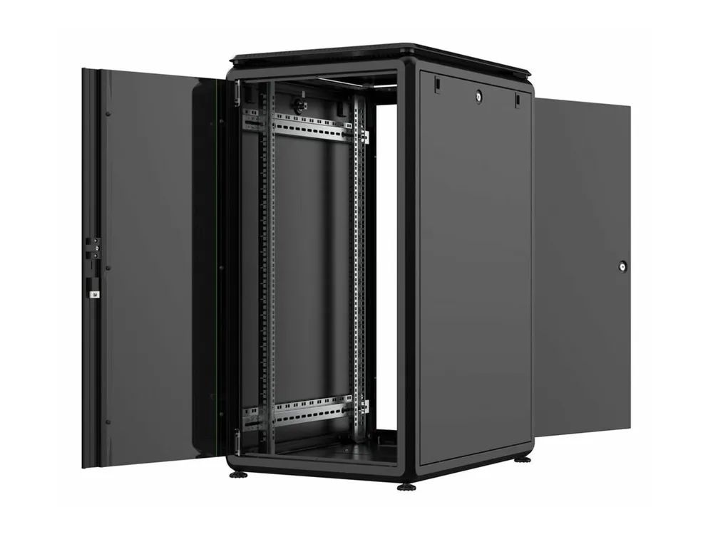 Lanview by Logon Data Line - Schrank Netzwerkschrank - 600 x 800 mm, data line - freistehend - Schwarz, RAL 9005 - 22U - 48.3 cm (19")