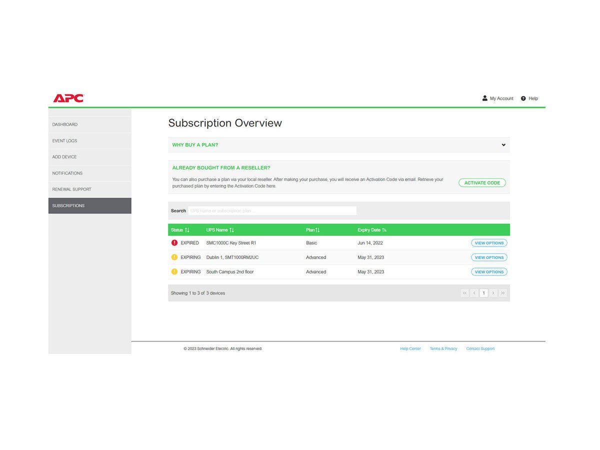 APC SmartConnect Advanced Plan - Abonnement-Lizenz (1 Jahr)