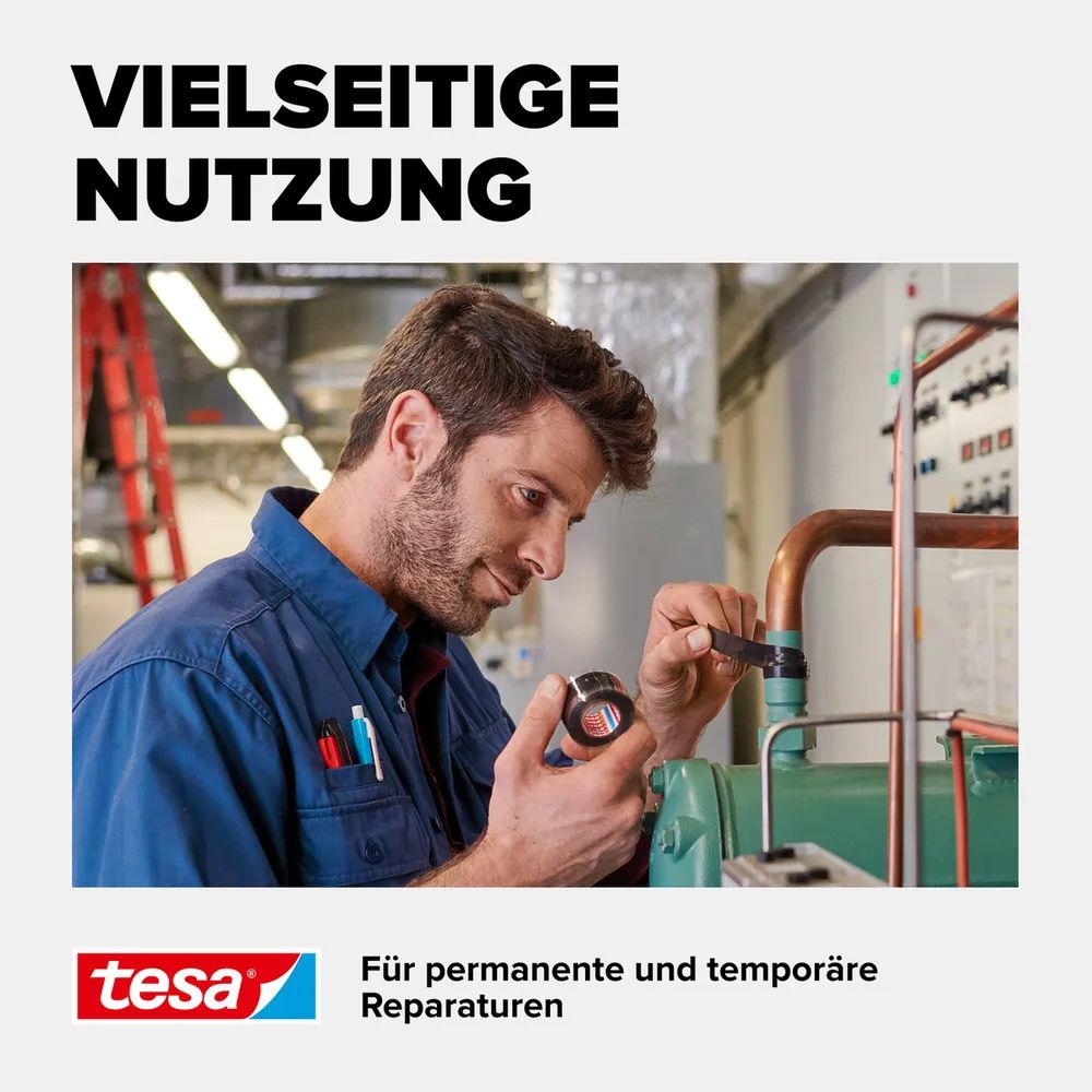 Tesa 56064-00001 - Schwarz - Reparatur - -60 °C - 260 °C - 2,5 m - 19 mm