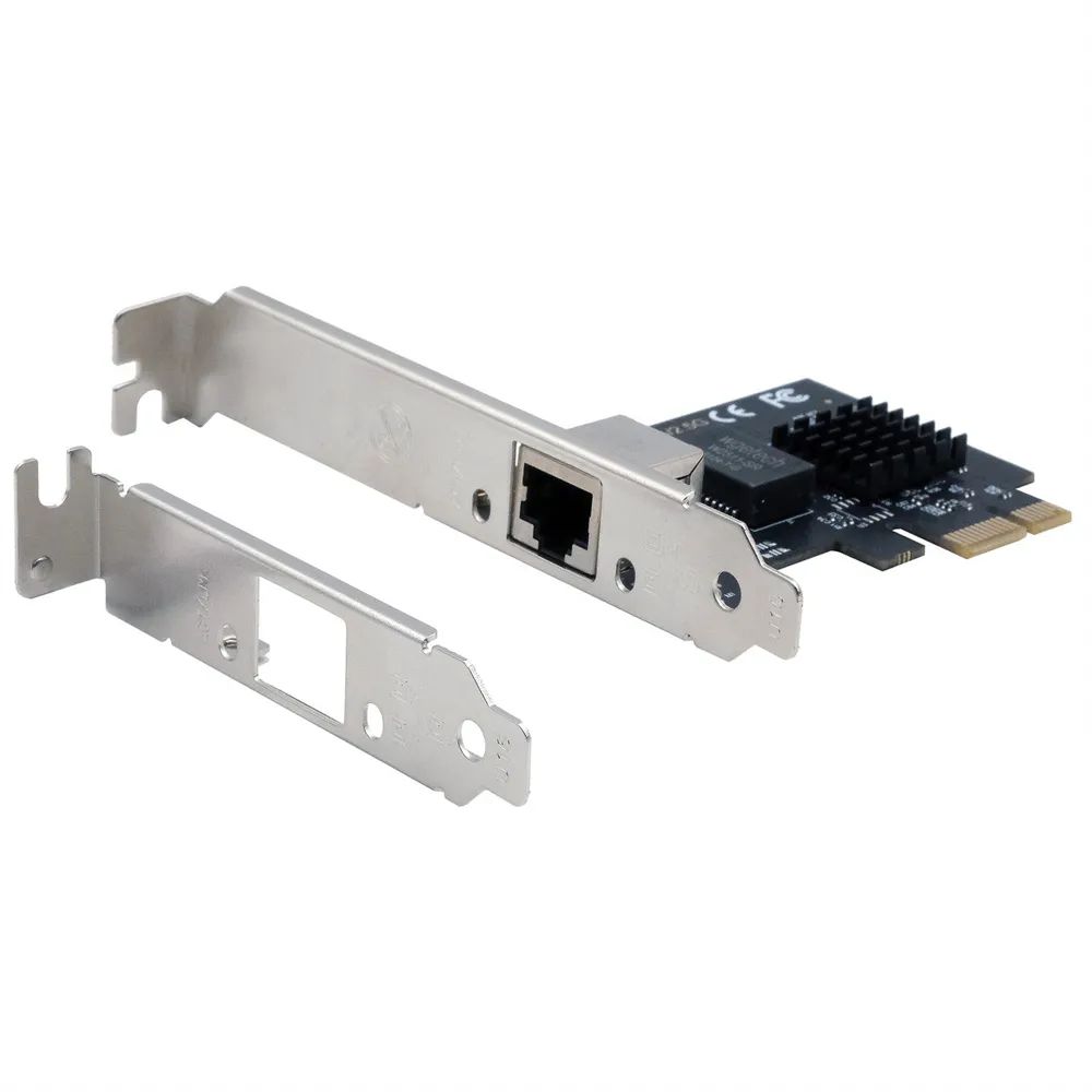 Exsys PCI Ethernet Karte 2.5Gigabit 1-Port inkl.LowProfileBügel Realtek - Netzwerkkarte - PCI-Express