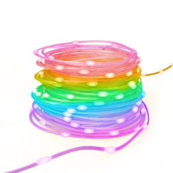 Hama Smarte LED-Lichterkette, WLAN, Farbwechsel, dimmbar, außen IP65, 10m, Bunt