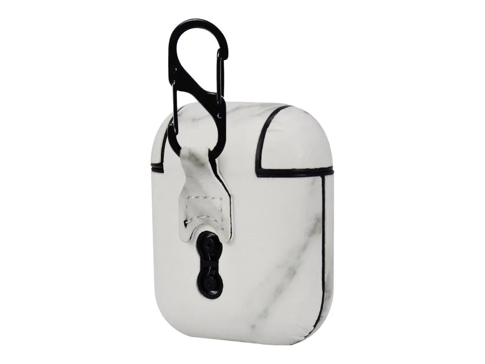 TerraTec Air Box - Tasche für Kopfhöhrer - Polycarbonat - Marble - für Apple AirPods (1. Generation, 2. Generation)