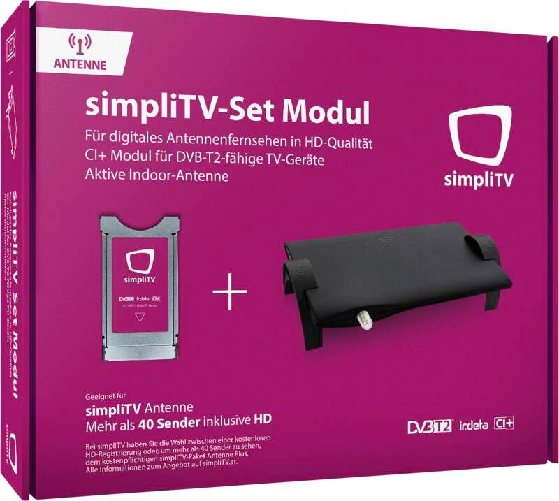 SimpliTV CI+ Modul Set inkl. Antenne
