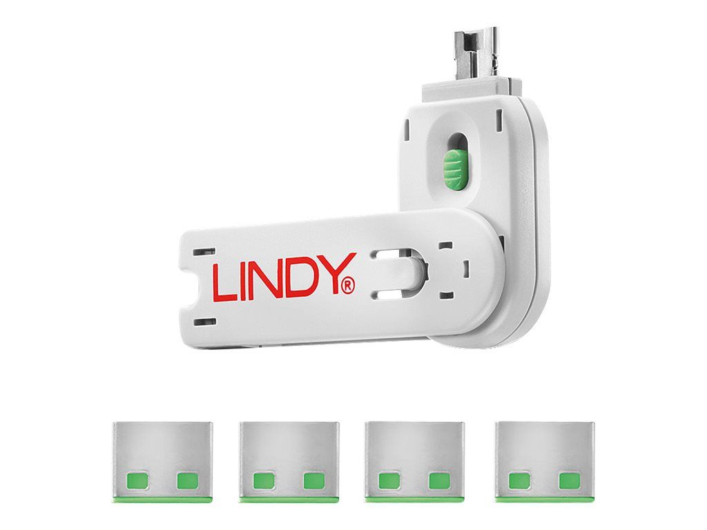 Lindy USB Port Blocker - USB-Portblocker - grün