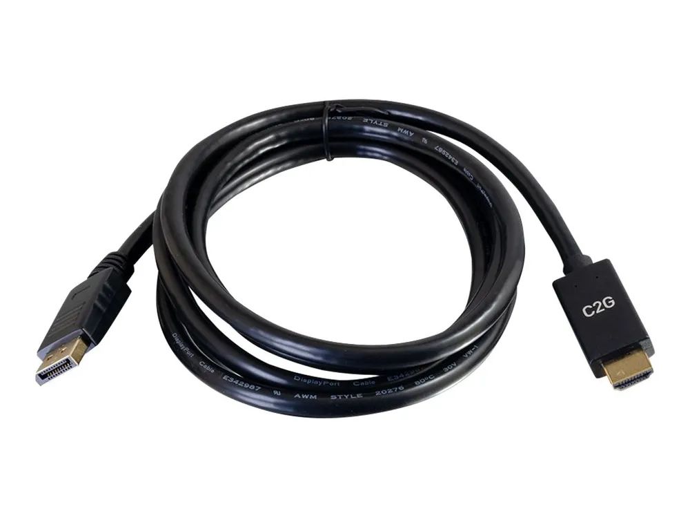 C2G 6ft DisplayPort to HDMI Cable - DP to HDMI