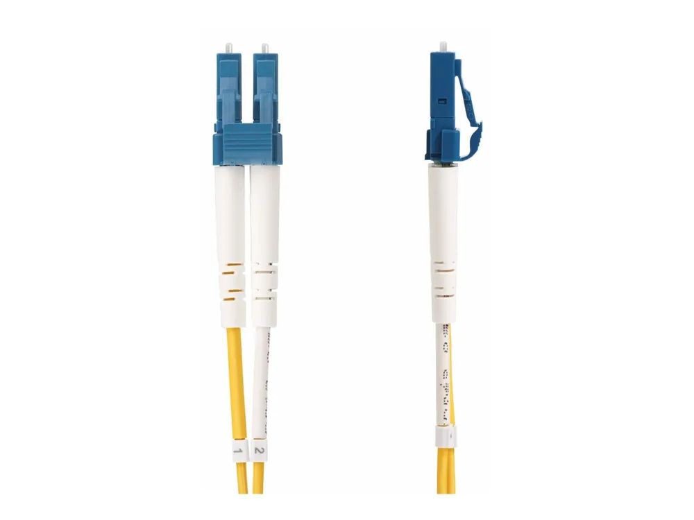 StarTech.com 10m (30ft) LC to SC (UPC) OS2 Single Mode Duplex Fiber Optic Cable, 9/125µm, Laser Optimized, 10G, Bend Insensitive, Low Insertion Loss - LSZH Fiber Patch Cord (SMLCSC-OS2-10M)