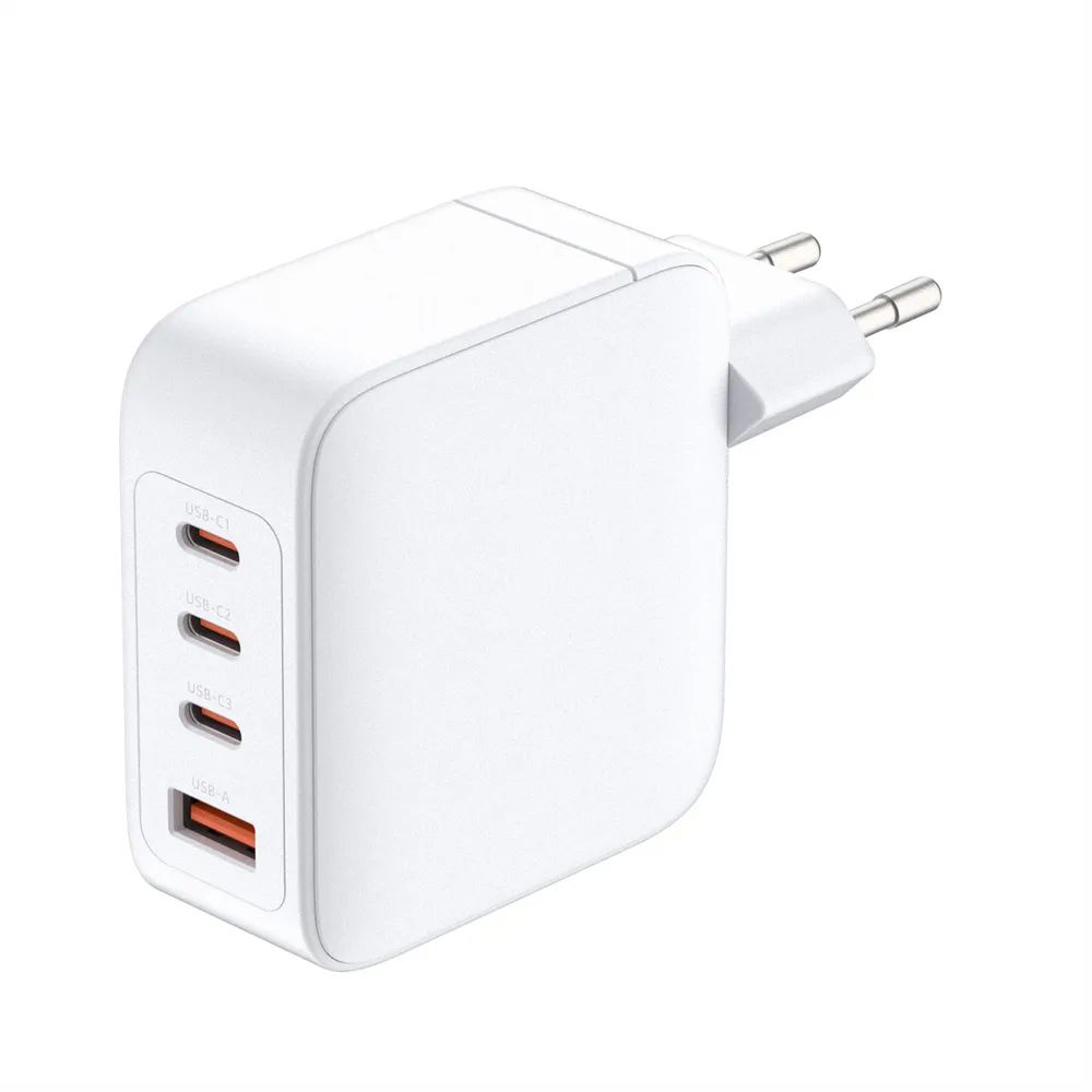 D-Link DCF-141 - Netzteil - GaN - 140 Watt - 5 A - Power Delivery 3.1, QC 4.0 - 4 Ausgabeanschlussstellen (3 x USB-C, USB Typ A)