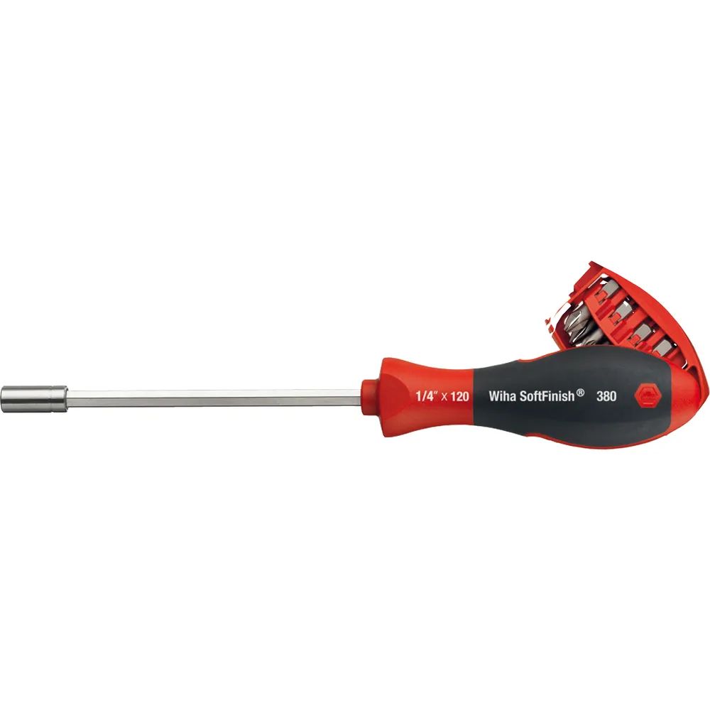 WIHA Bit-Magazinhalter 1/4Sechskant TX/PZ/PH/Schlitz 8-teilig