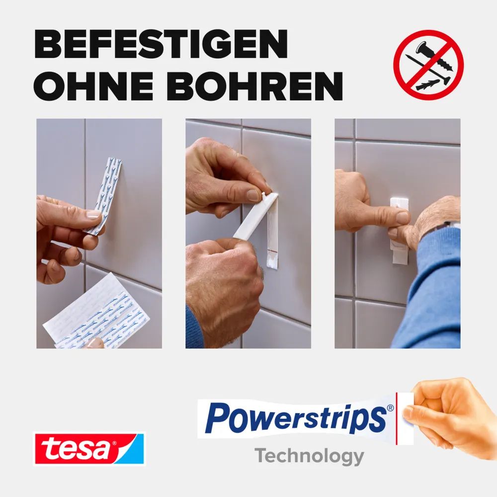 Tesa 77760 - Tape - Weiß - 5 s - Sichtverpackung - 9 Stück(e)