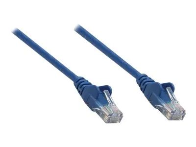 Intellinet Network Patch Cable, Cat6, 0.25m, Blue, Copper, S/FTP, LSOH / LSZH, PVC, RJ45, Gold Plated Contacts, Snagless, Booted, Polybag - Patch-Kabel - RJ-45 (M)