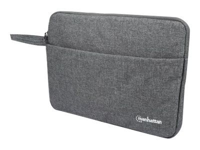 Manhattan Seattle Laptop Sleeve 14.5", Grey, Padded, Extra Soft Internal Cushioning, Main Compartment with double zips, Zippered Front Pocket, Carry Loop, Water Resistant and Durable, Notebook Slipcase, Three Year Warranty - Notebook-Hülle - 36.8 cm 