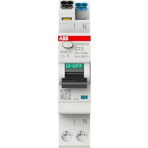 ABB FLEXLINE FI/LS 6KA 1+N C 13A / ABB DSX301C C13 A30 2CSR255165R1134