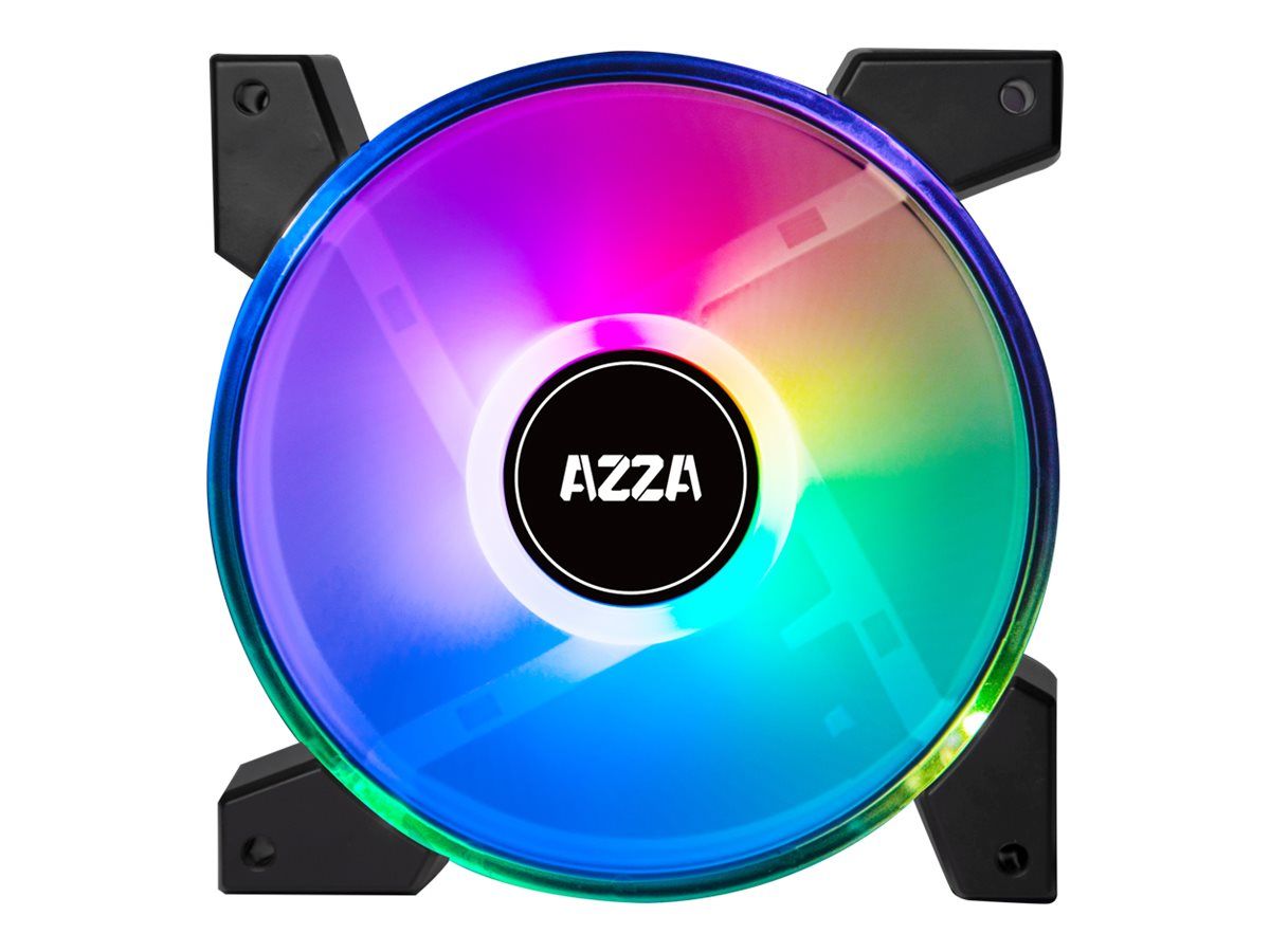 AZZA Hurricane II - Gehäuselüfter - 120 mm (Packung mit 4)