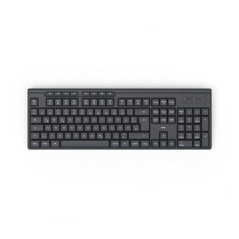 Hama Funktastatur "WK-200", kabellos, Batterie, 8 Media-Tasten, Schw., QWERTZ DE