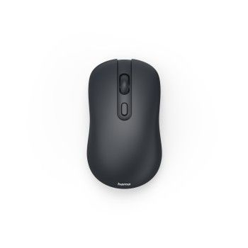 Hama Funkmaus "WM-200", kabellos, optisch, 4 Tasten, ohne Klickgeräusch, Schwarz