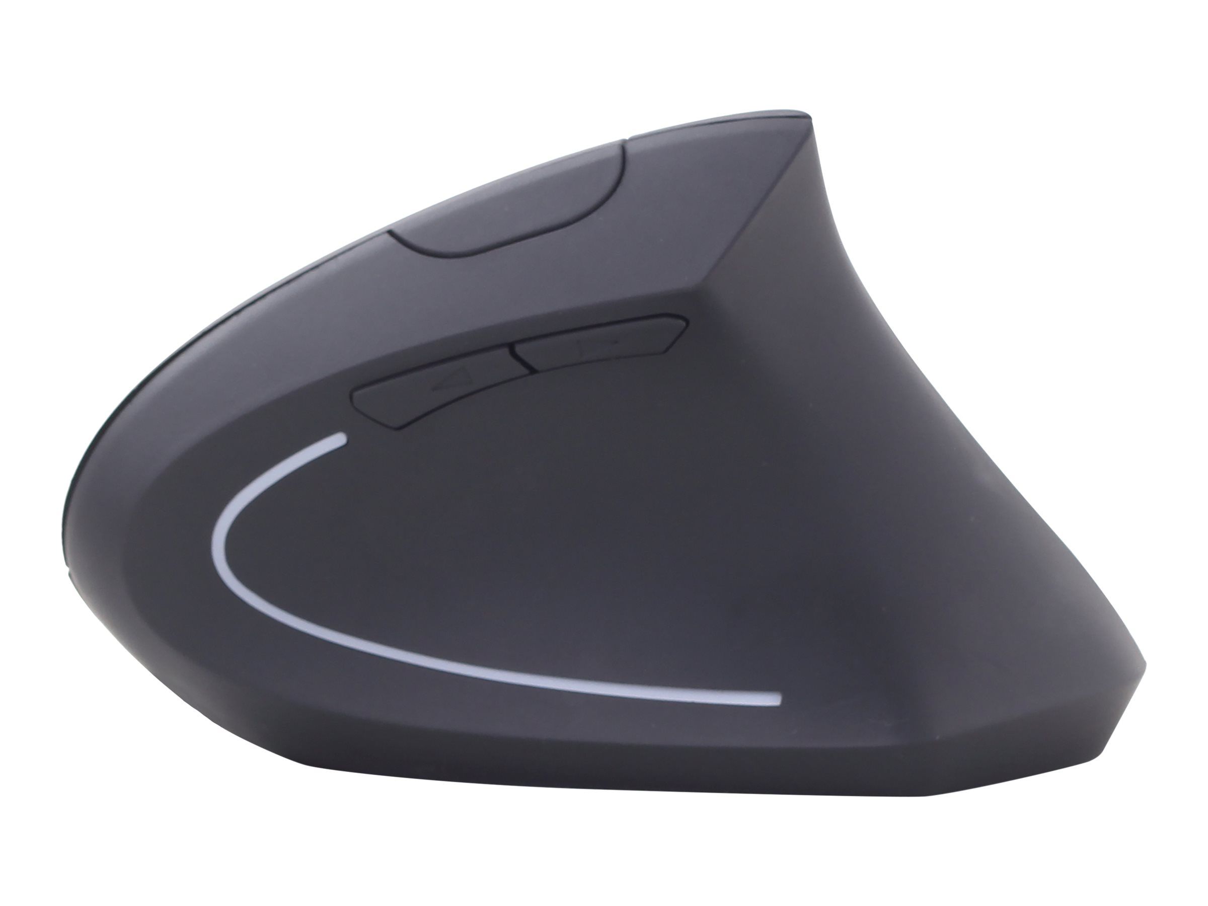 Gembird MUSW-ERGO-01 - Vertikale Maus - ergonomisch - Für Rechtshänder - 6 Tasten - kabellos - 2.4 GHz - kabelloser Empfänger (USB)