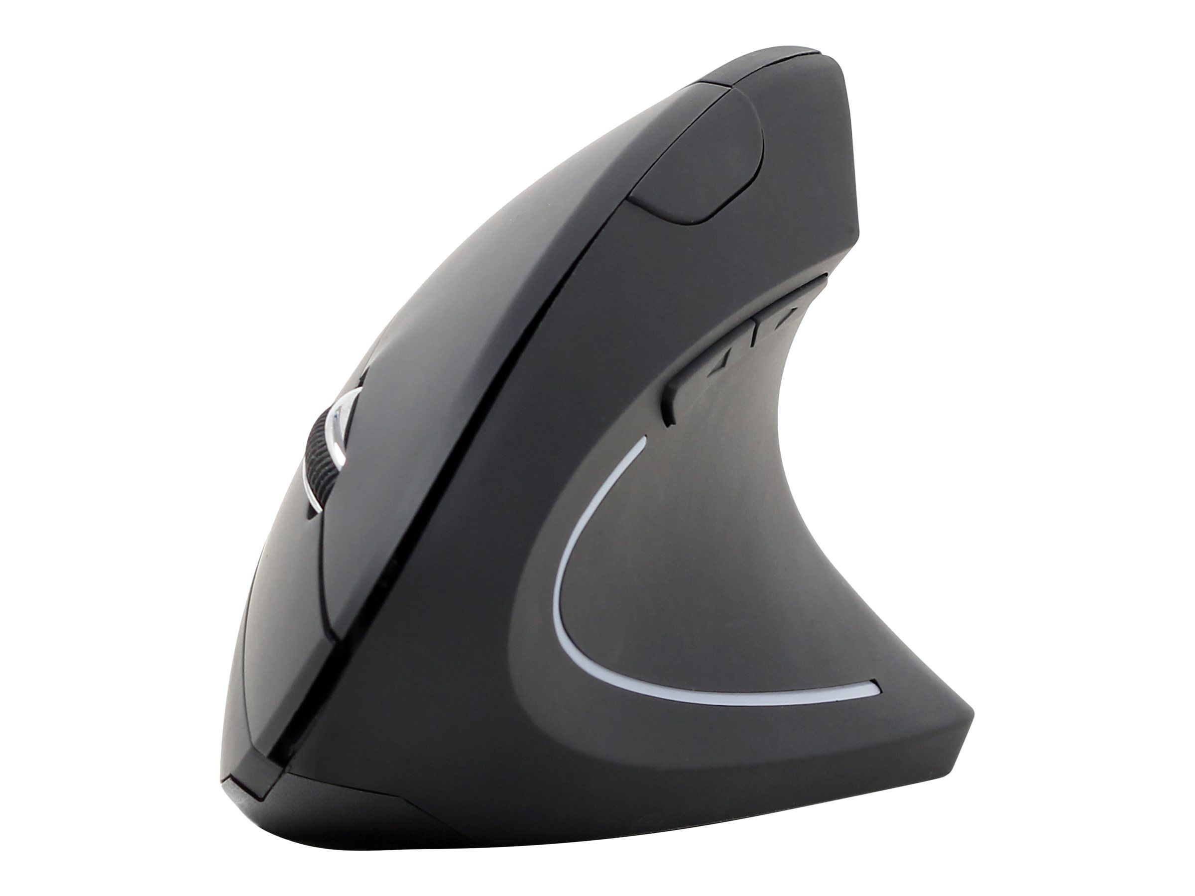 Gembird MUSW-ERGO-01 - Vertikale Maus - ergonomisch - Für Rechtshänder - 6 Tasten - kabellos - 2.4 GHz - kabelloser Empfänger (USB)