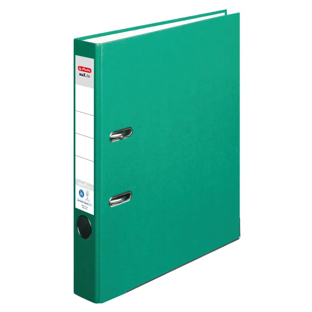 herlitz Ordner maX.file nature plus, A4, 5cm, grün