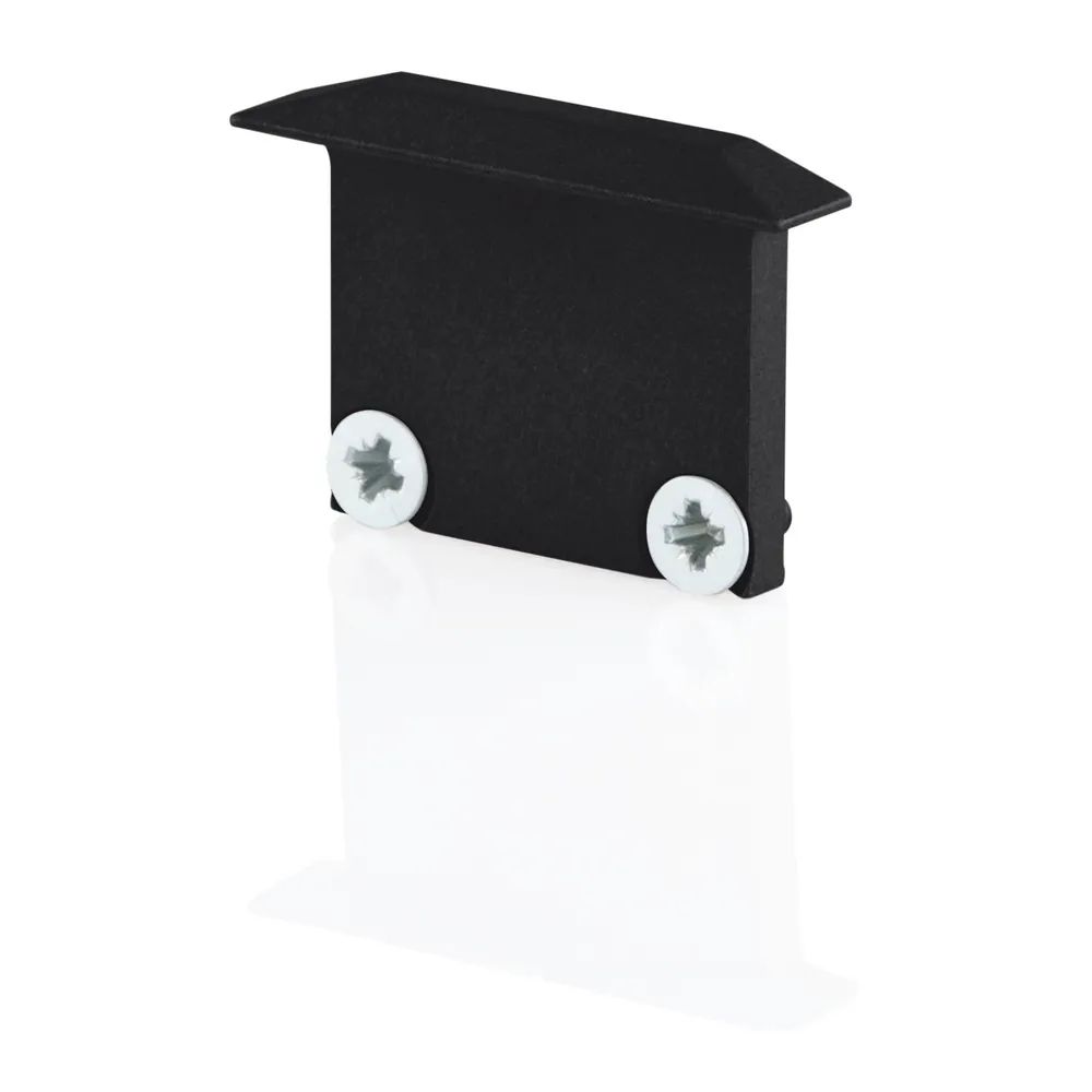 BILTON Endkappe schwarz zu Einbau- Aluminiumprofil XT01
