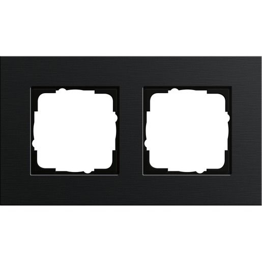 Gira ABDECKRAHMEN 2FACH ESPRIT / GIRA 0212126 ALU-SW 0212126