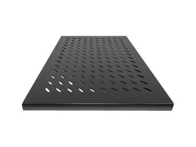 IC Intracom Intellinet Fachboden zur Festmontage, 1 HE, 800 mm Tiefe, besonders hohe Traglast, schwarz - Rack - Regal - Schwarz, RAL 9005 - 1U - 48.3 cm (19")