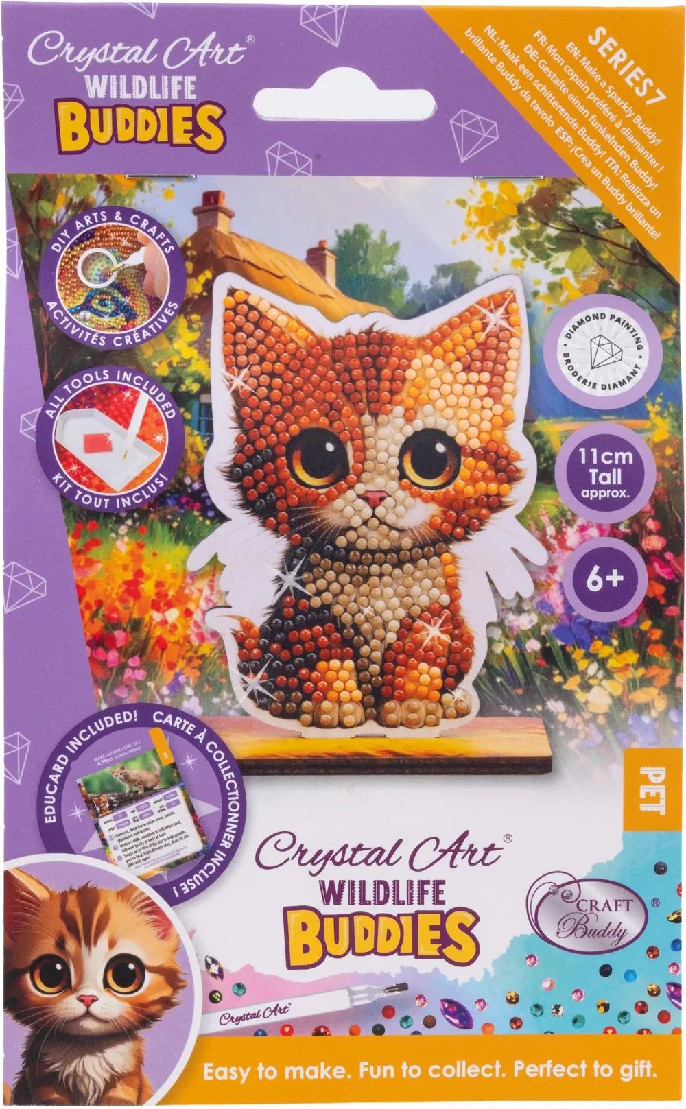 Craft Buddy Ltd. Crystal Art Buddy Kätzchen