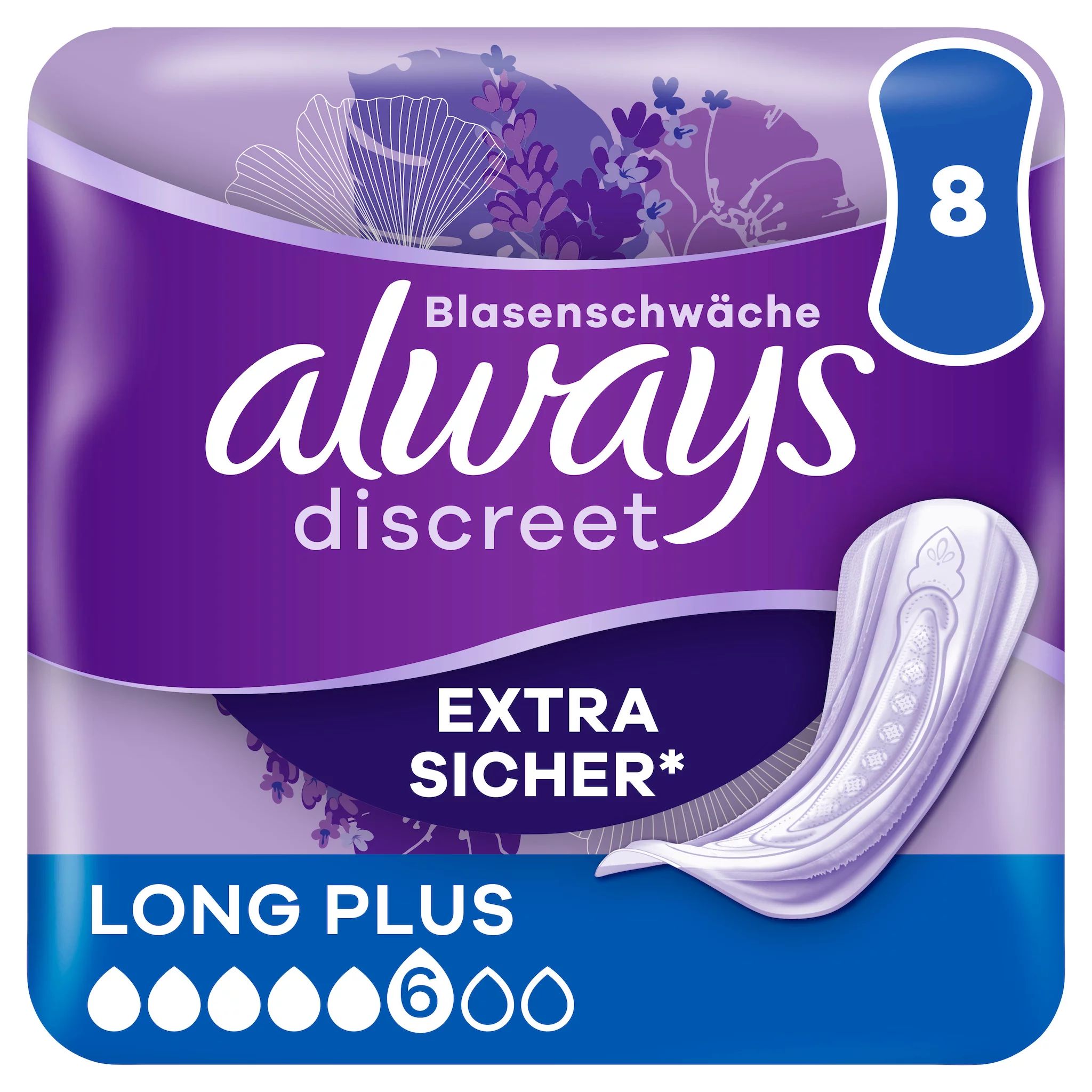 always Discreet Inkontinenz Long Plus 8