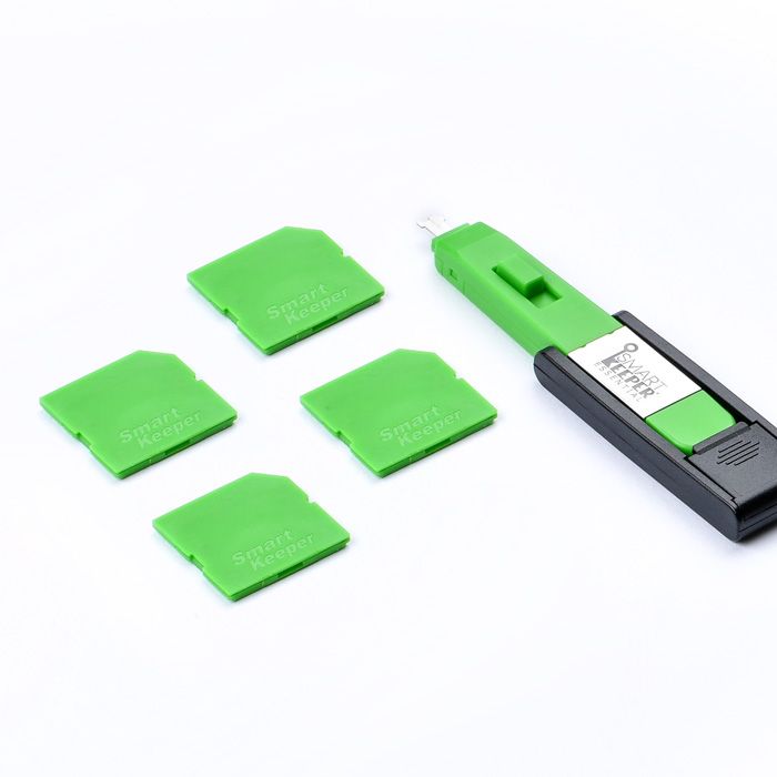 Smart Keeper Mini"SD Port" Blocker grün 4 Stk.+Key