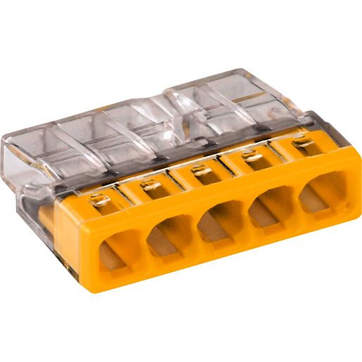 Wago 5-LEITER-KLEMME GELB / WAGO 2273-205 5X0,5-2,5MM 2273-205