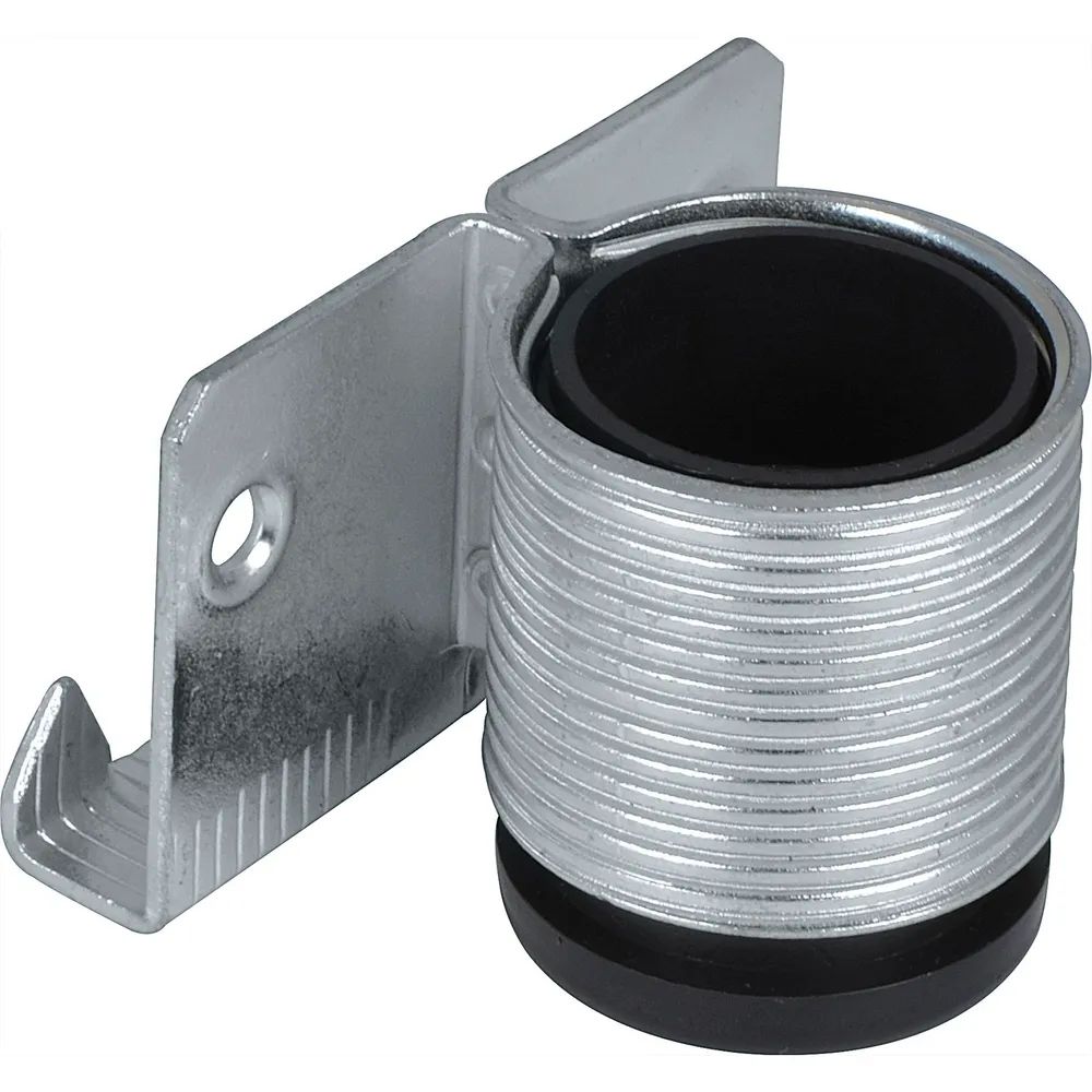 CAMAR Höhenversteller zum Einschlagen ø28 mm Stahl verzinkt/Kunststoff schwarz