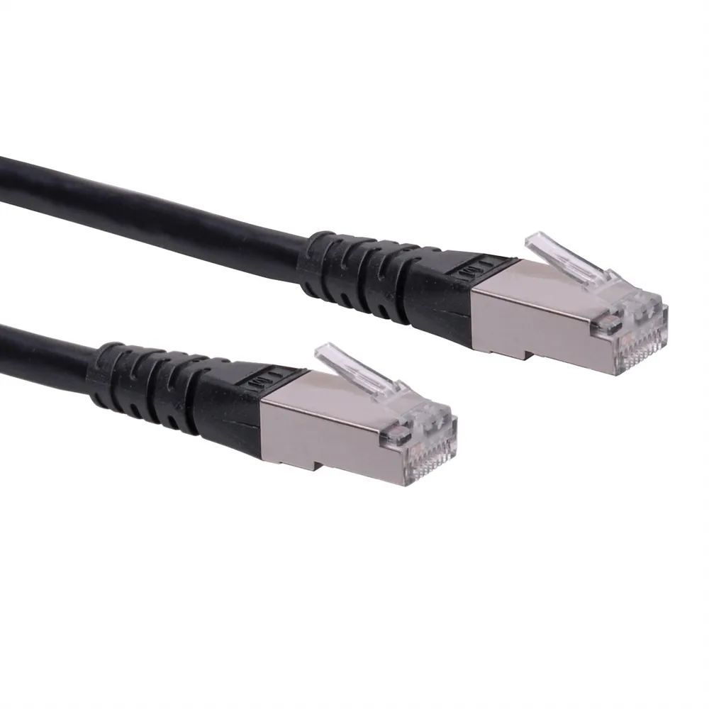 ROLINE Patchkabel Cat.6 (Class E) S/FTP (PiMF), schwarz, 7 m