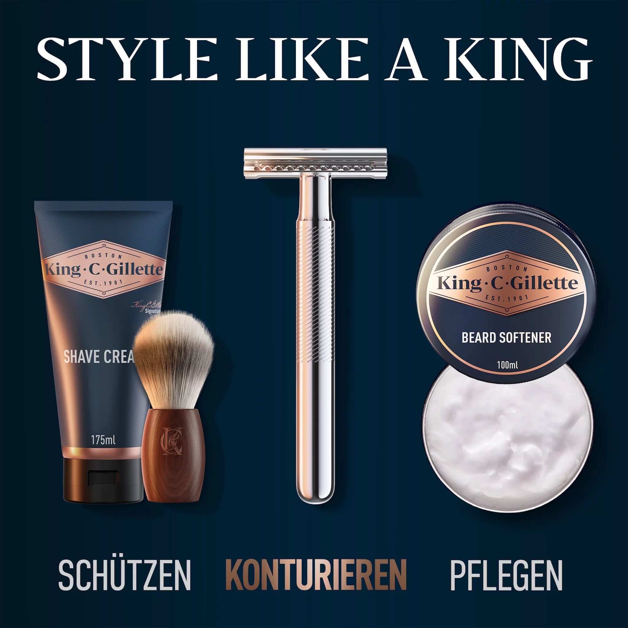 King C. Gillette Premium Bartpflege Geschenkset