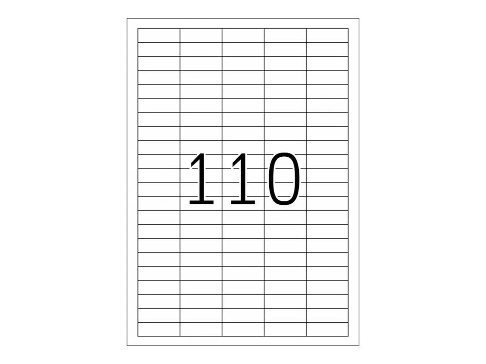 HERMA Special - Papier - matt - selbstklebend, entfernbarer Klebstoff - weiß - 38.1 x 12.7 mm 2750 Etikett(en) (25 Bogen x 110)