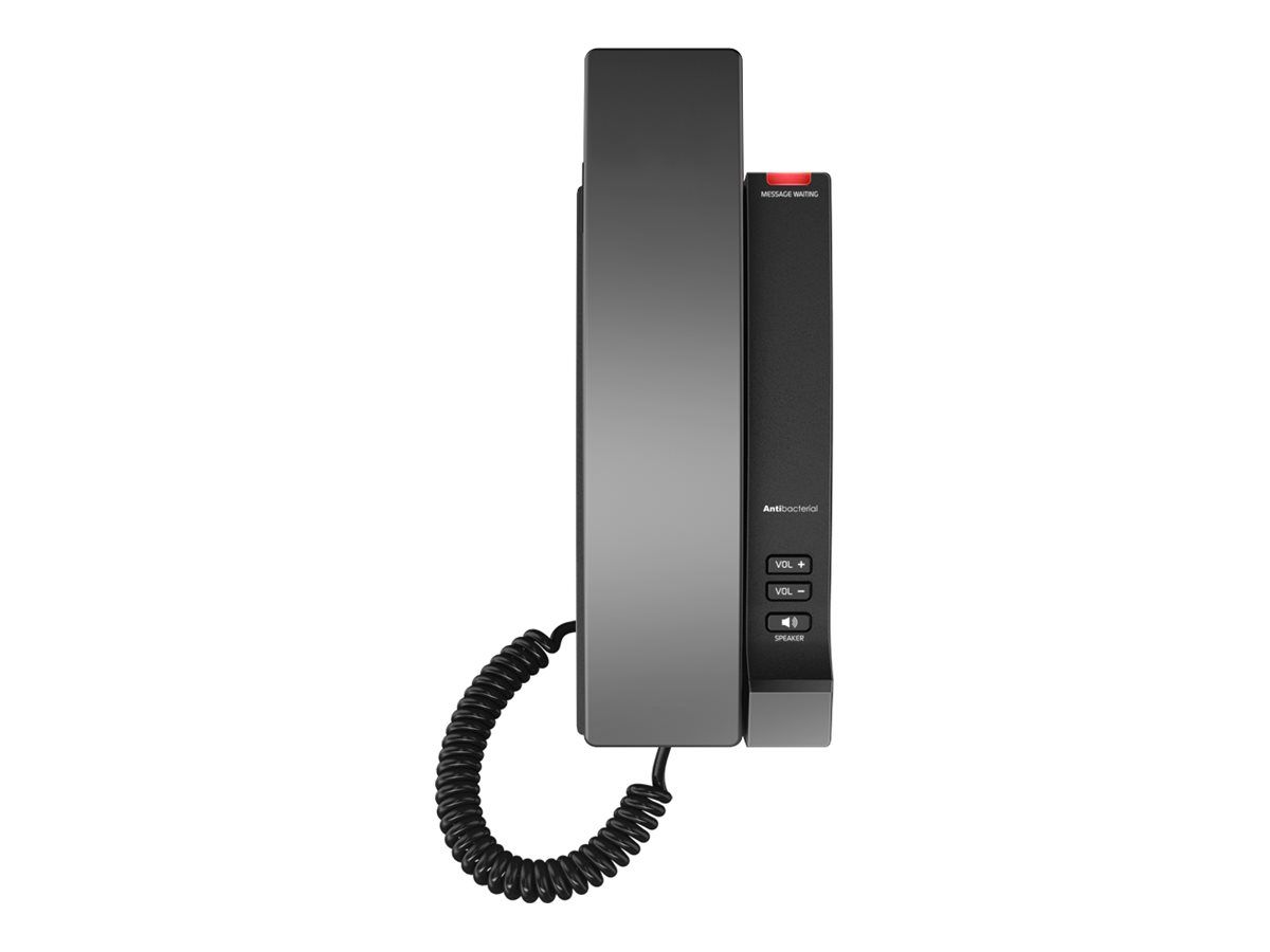 Snom HD100 - IP-Telefon - Schwarz - Kabelgebundenes Mobilteil - Tisch/Wand - Antibakteriell - Gigabit Ethernet