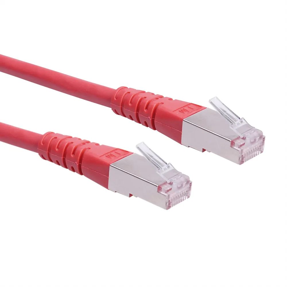 ROLINE Patchkabel Cat.6 (Class E) S/FTP (PiMF), rot, 10 m