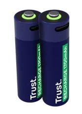 Trust USB-C Rechargeable Batterie 2 Pack AA